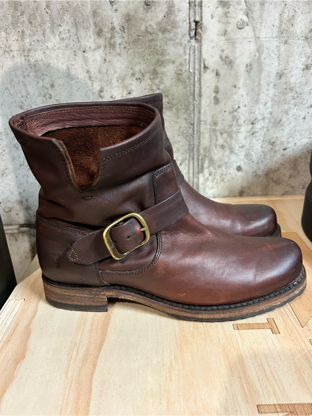 Frye Brown Veronica short boot